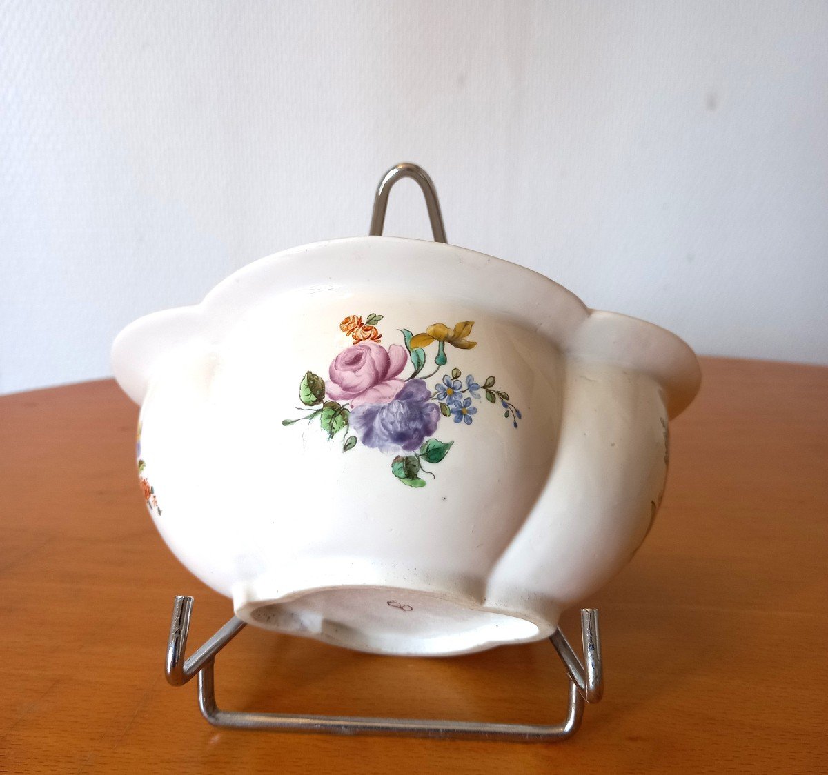 Porcelain Sugar Bowl: Chantilly XVIIIth Century.-photo-2