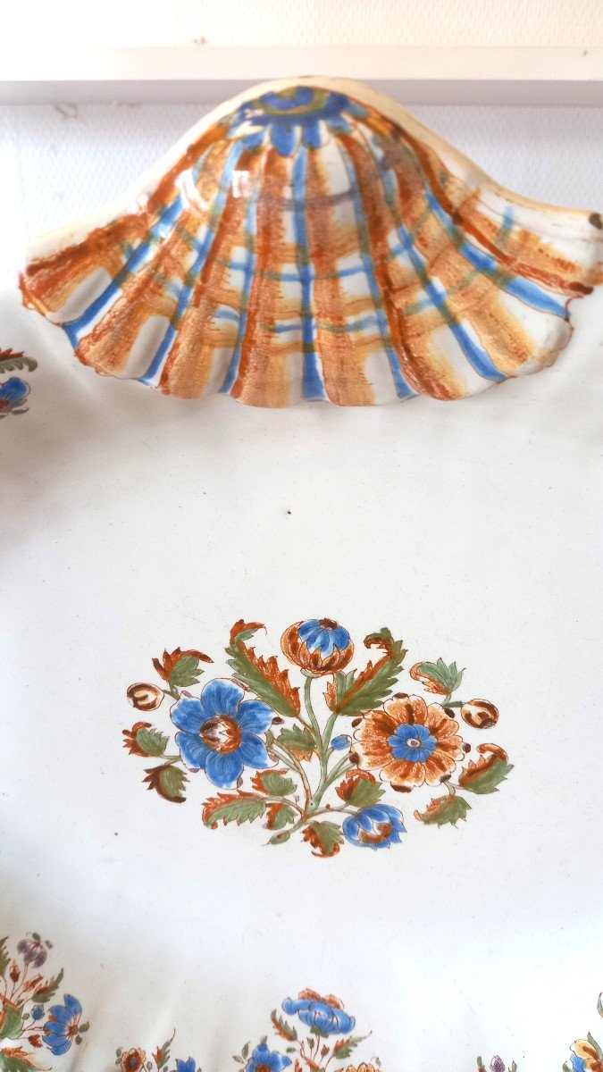 Earthenware Dish: Marseille 18th Century.-photo-3