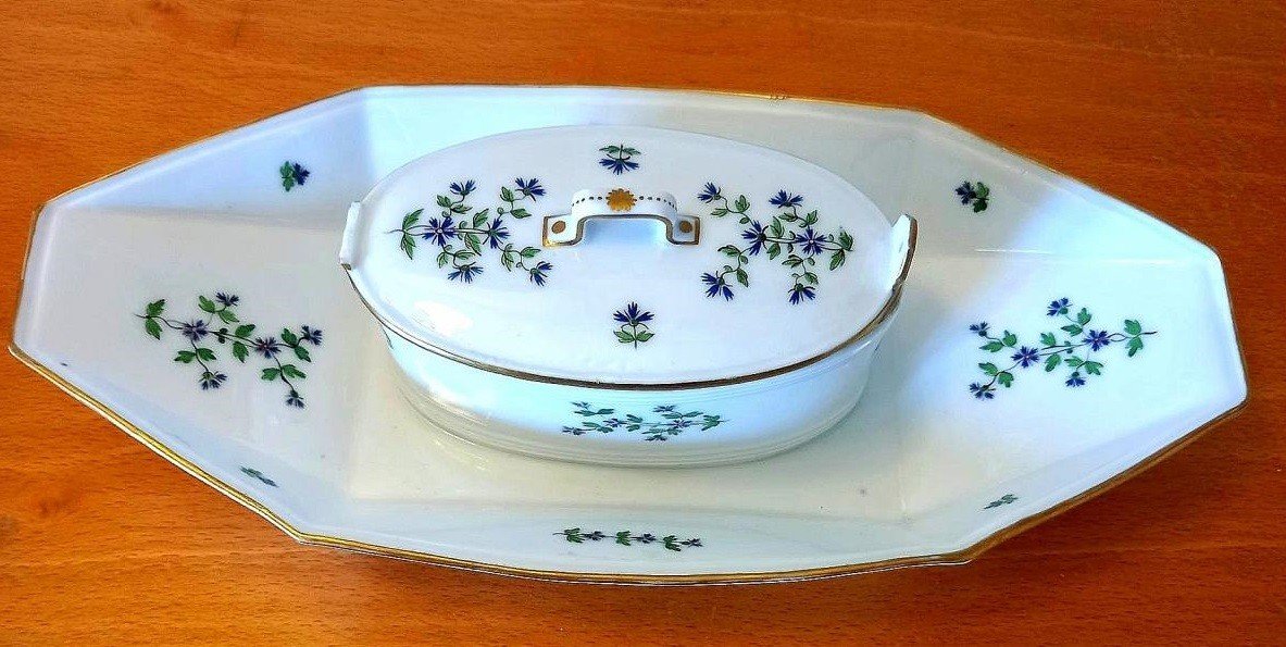 Porcelain Butter Dish: Paris 18th Century.-photo-2