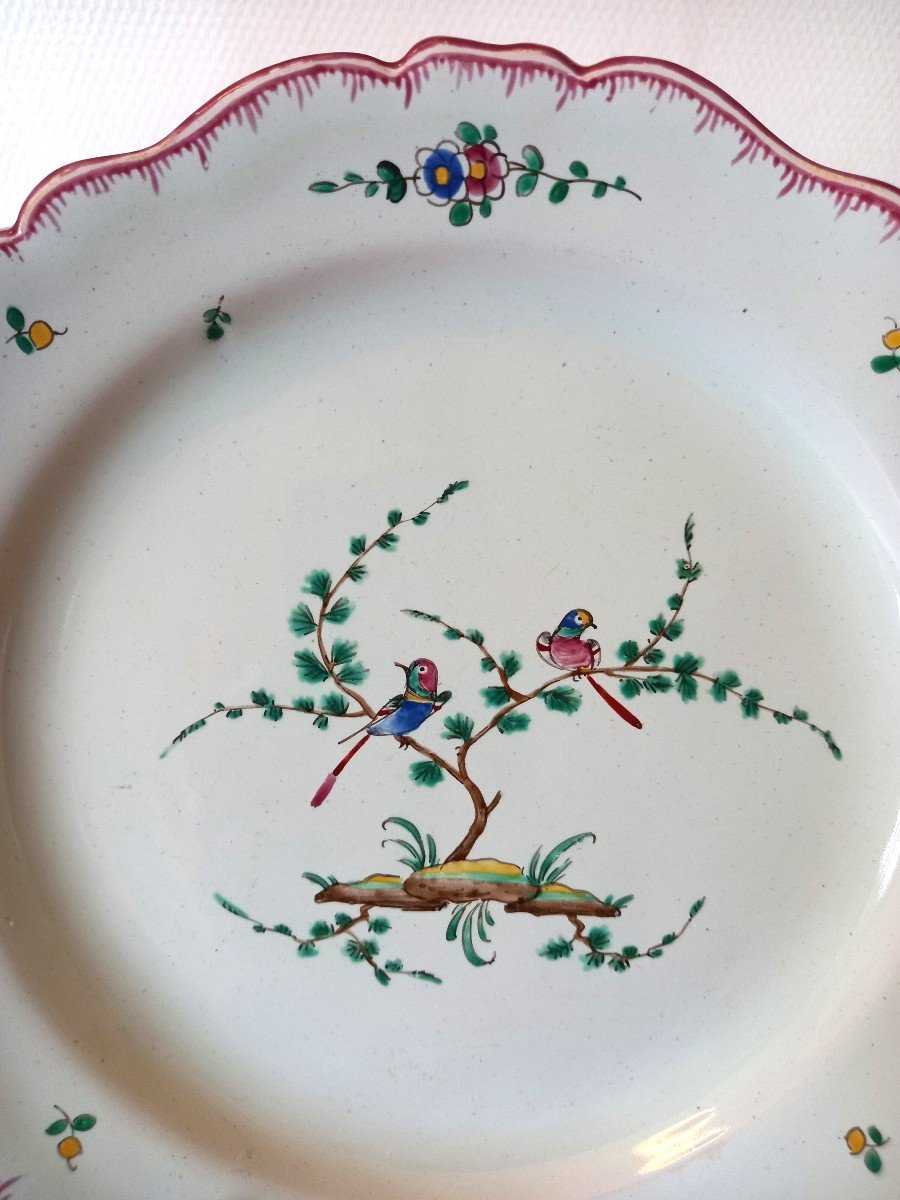 Earthenware Plate: Moustiers 18th Century.-photo-4