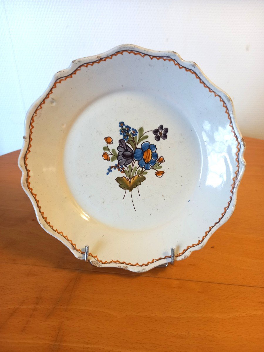 Earthenware Plate: Nevers 18th Century.