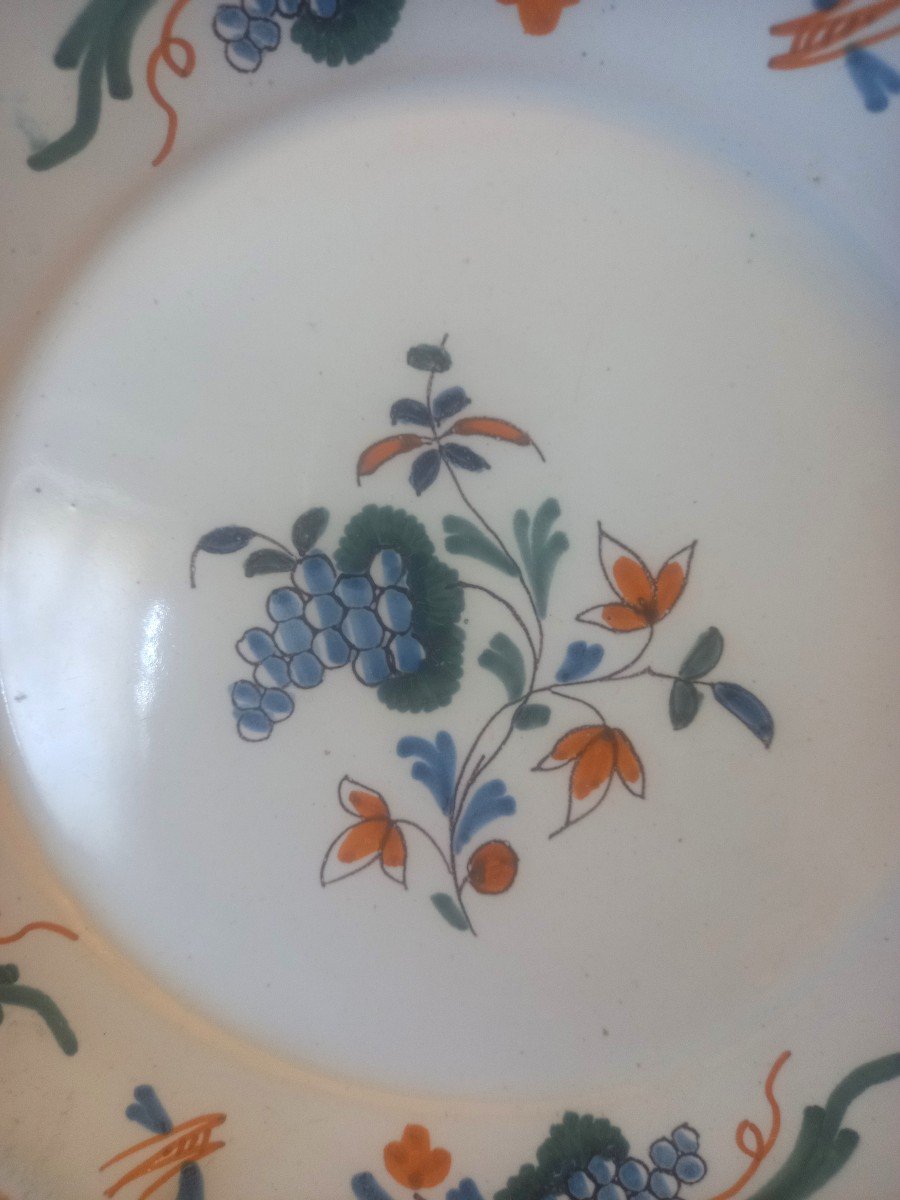 Earthenware Plate: Nevers 18th Century-photo-3