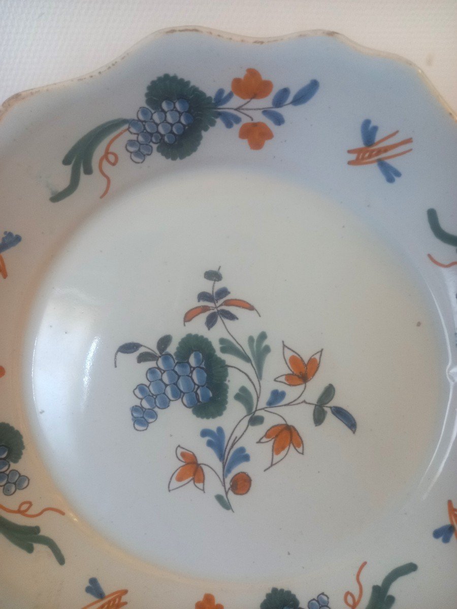 Earthenware Plate: Nevers 18th Century-photo-4