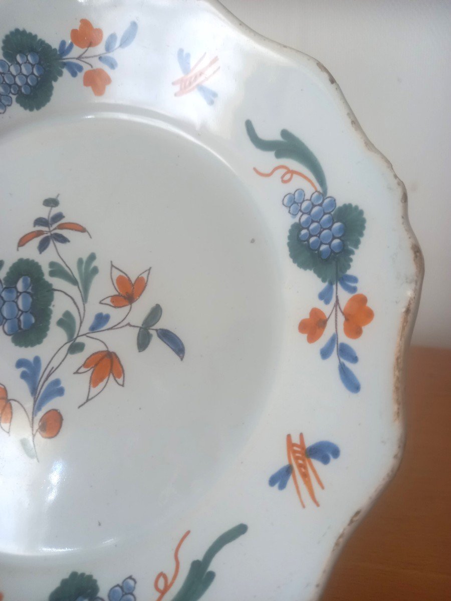 Earthenware Plate: Nevers 18th Century-photo-2