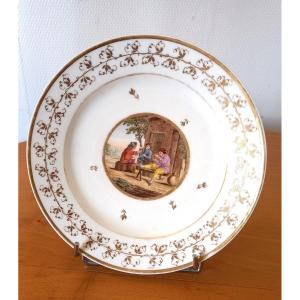 Porcelain Plate: Paris 19th Century.