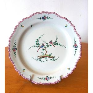 Earthenware Plate: Moustiers 18th Century.