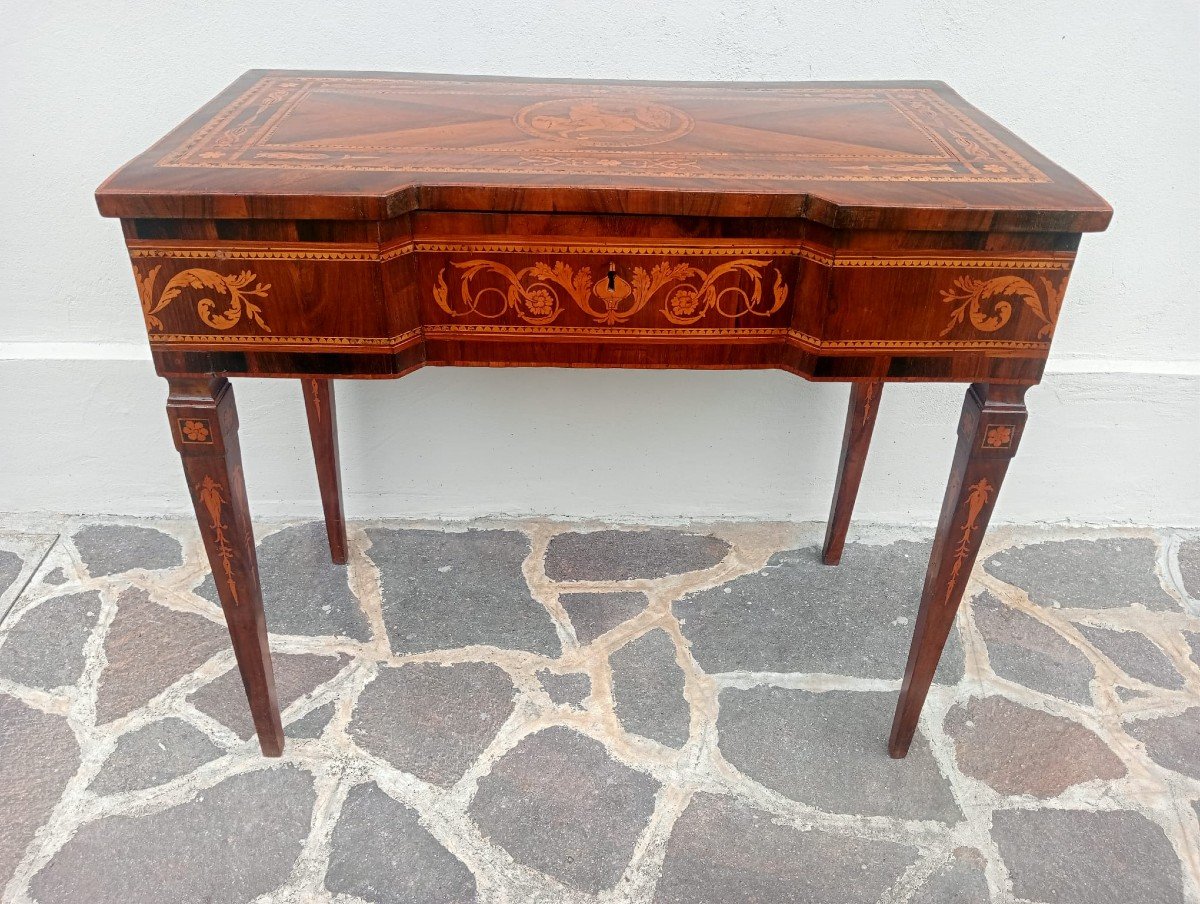 Louis XVI Dressing Table Inlaid-photo-1