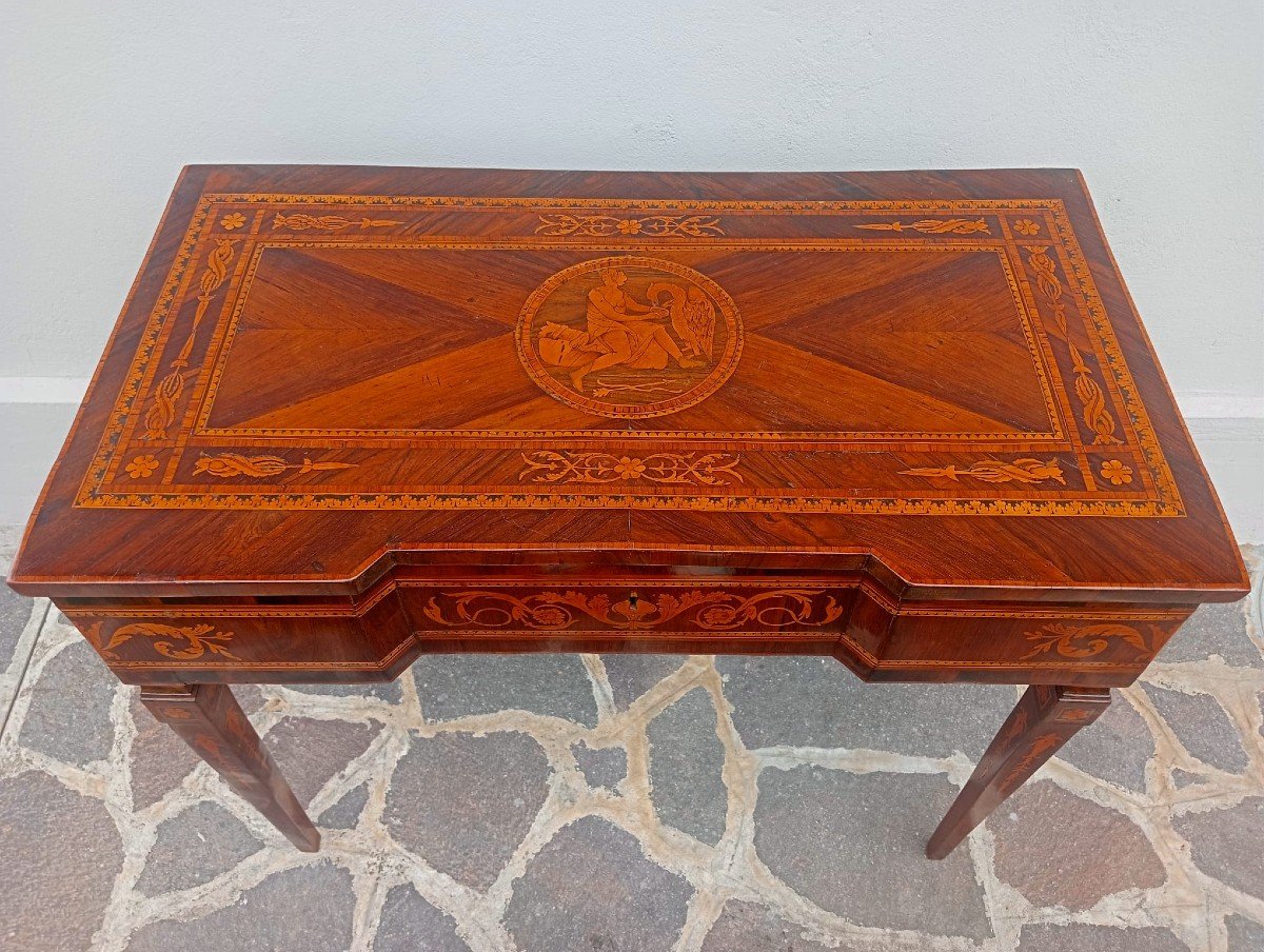 Louis XVI Dressing Table Inlaid-photo-2