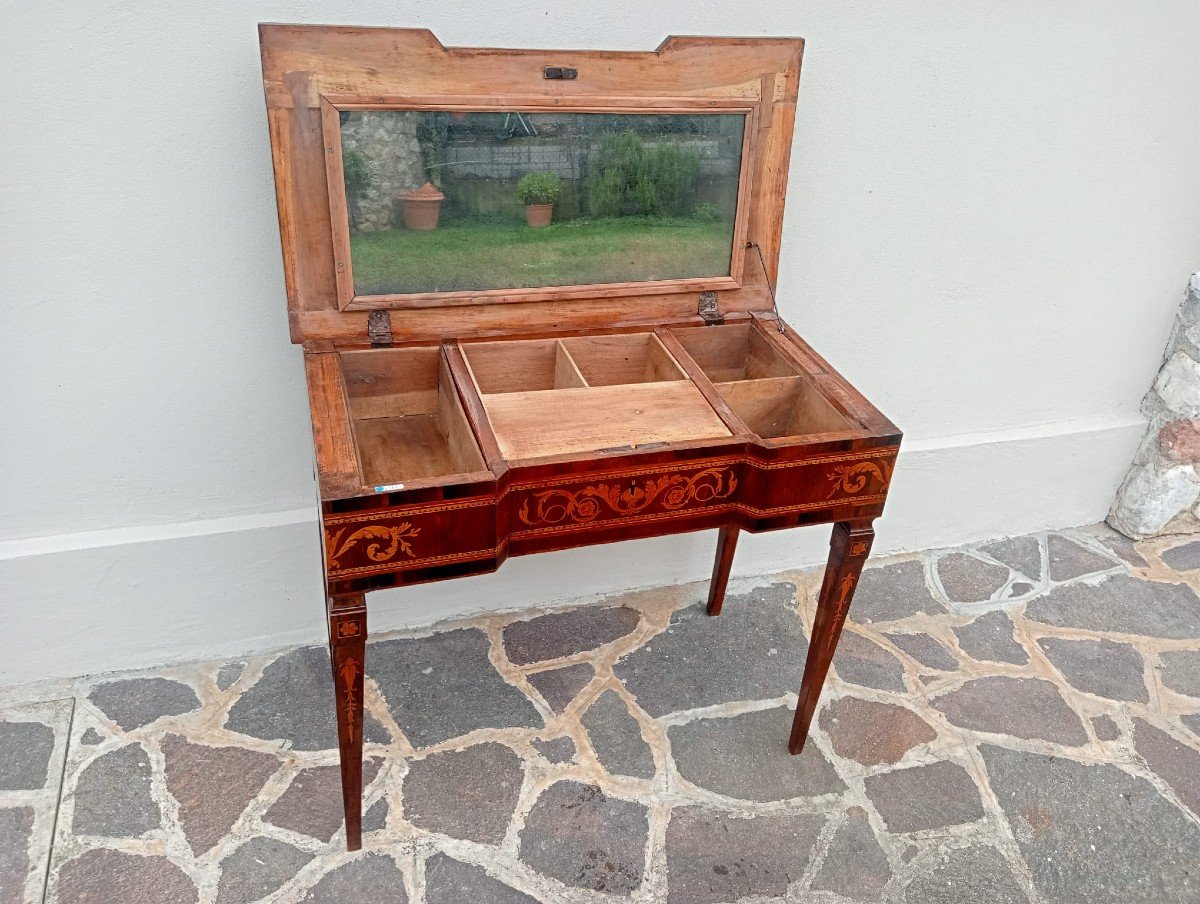 Louis XVI Dressing Table Inlaid-photo-3