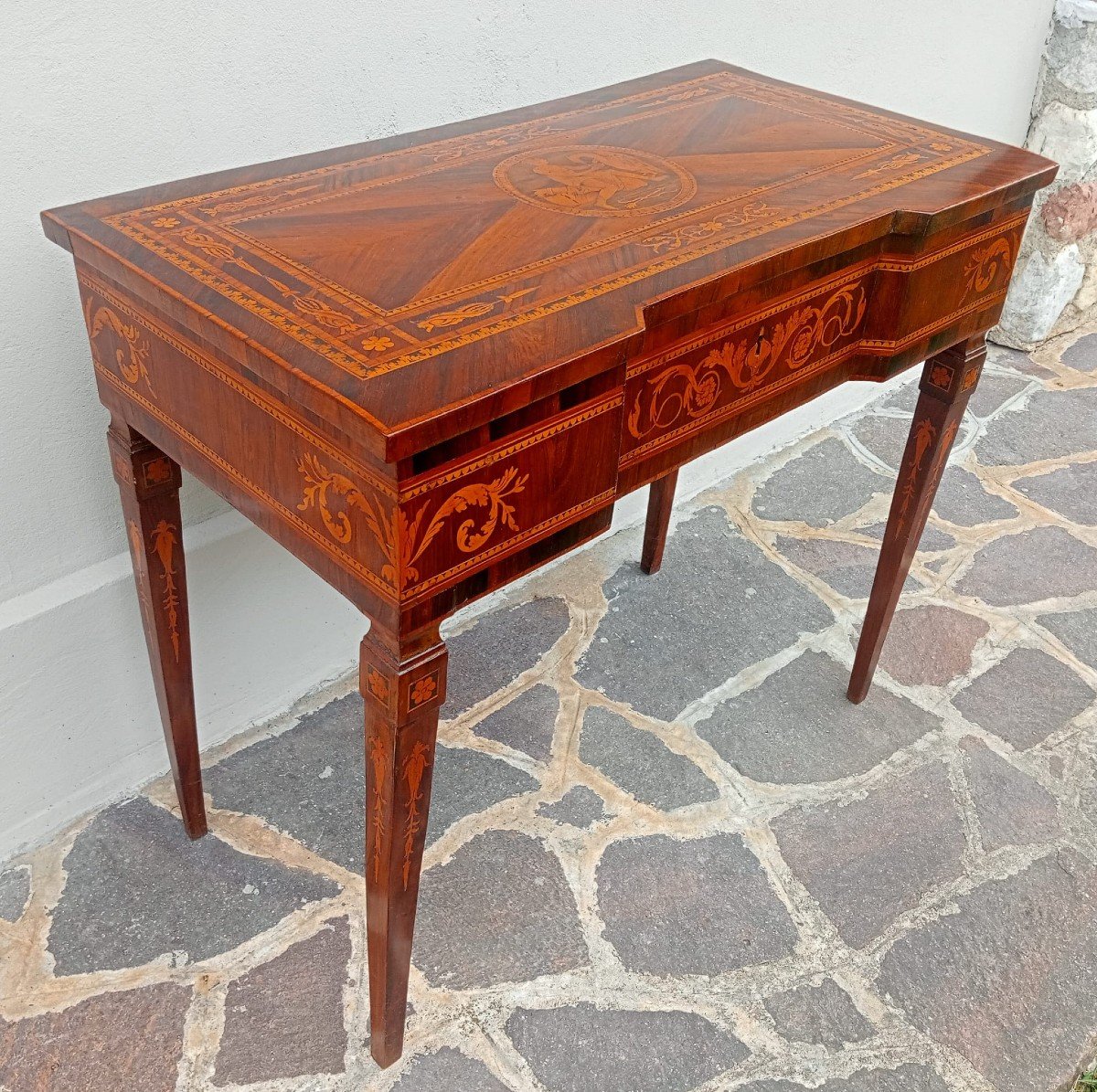 Louis XVI Dressing Table Inlaid