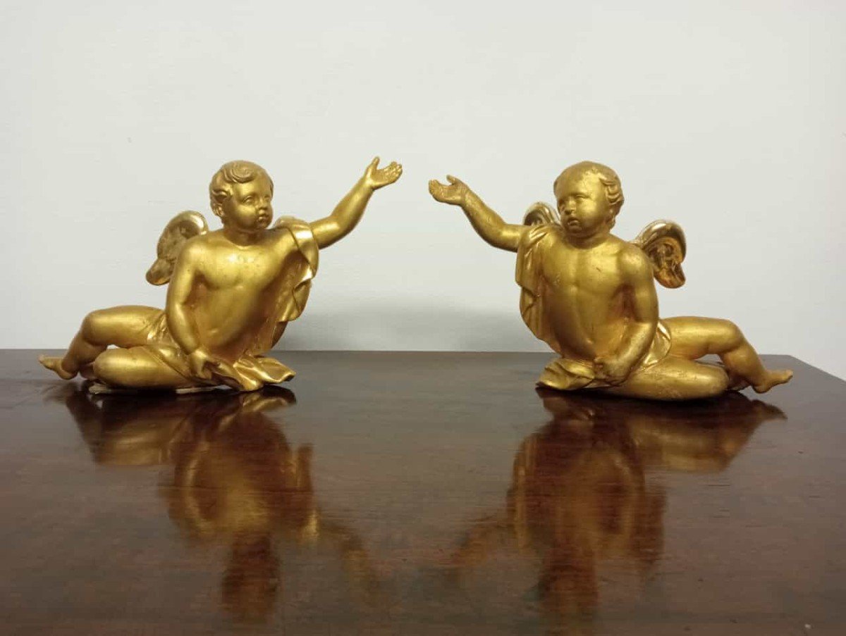 Pair Of Gilded Angels-photo-1