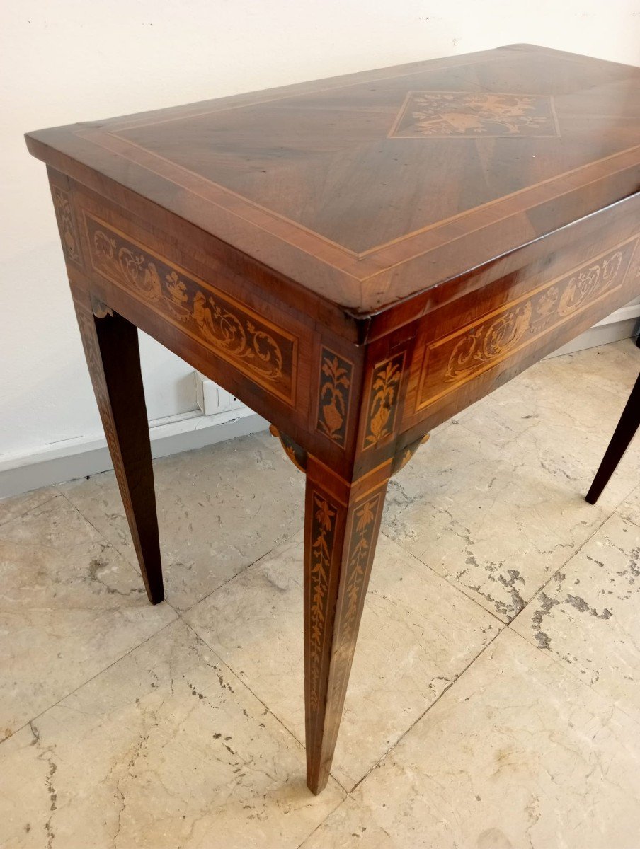 Inlaid Neoclassical Coffee Table-photo-3