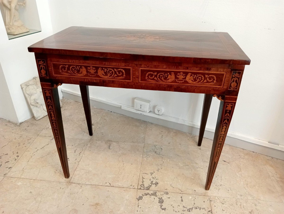 Inlaid Neoclassical Coffee Table-photo-4