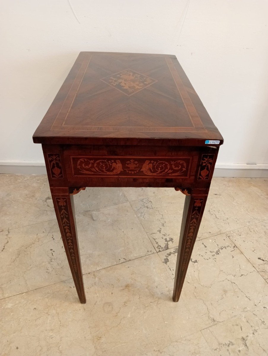 Inlaid Neoclassical Coffee Table-photo-6