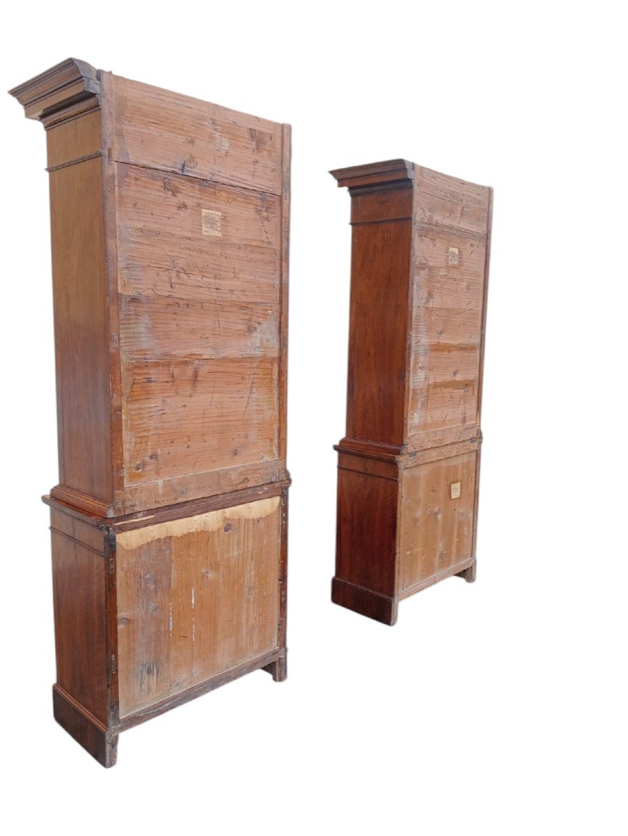 Pair Of Neoclassical Bookcases-photo-3