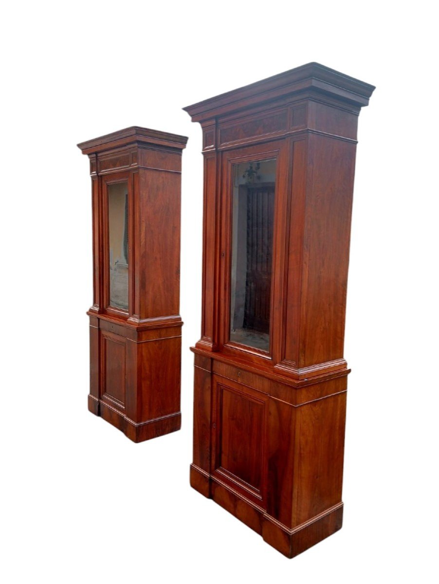 Pair Of Neoclassical Bookcases-photo-5