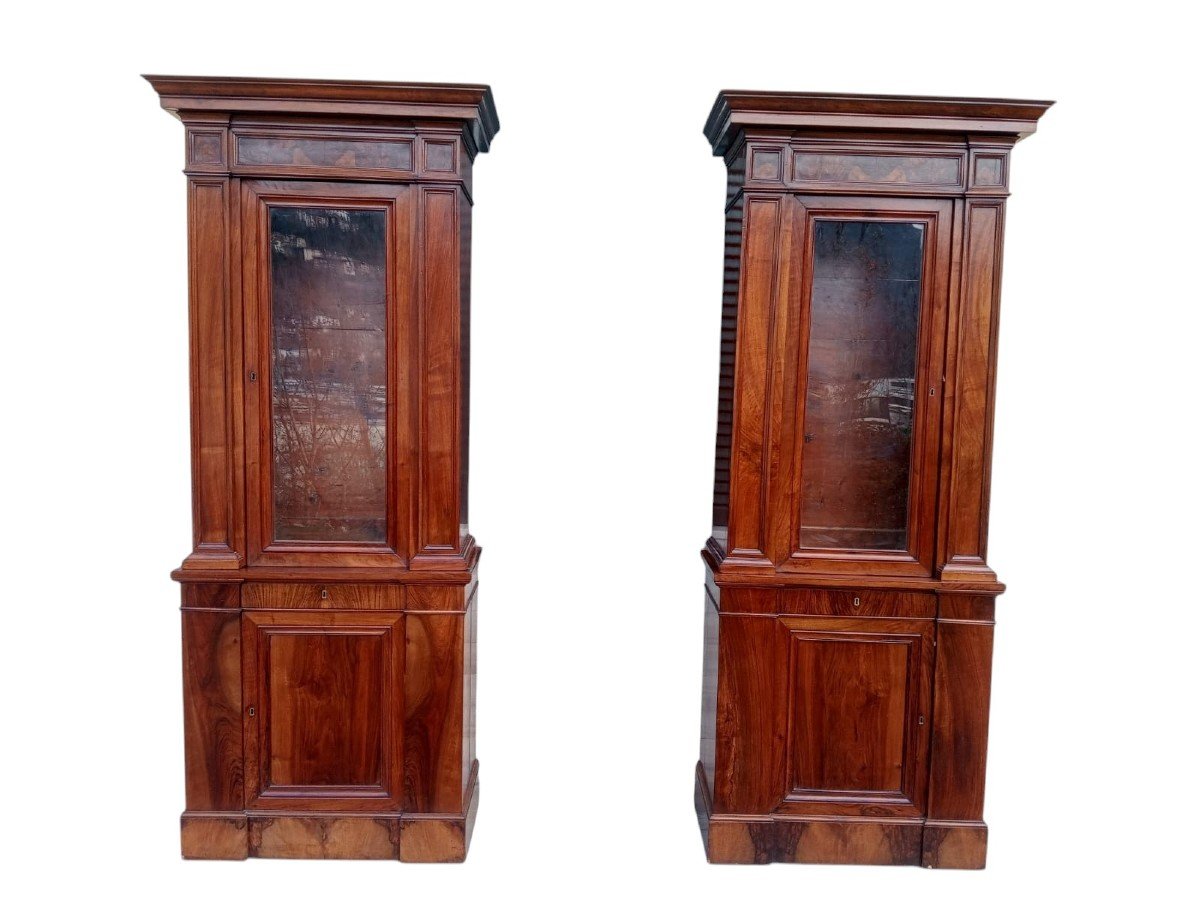 Pair Of Neoclassical Bookcases