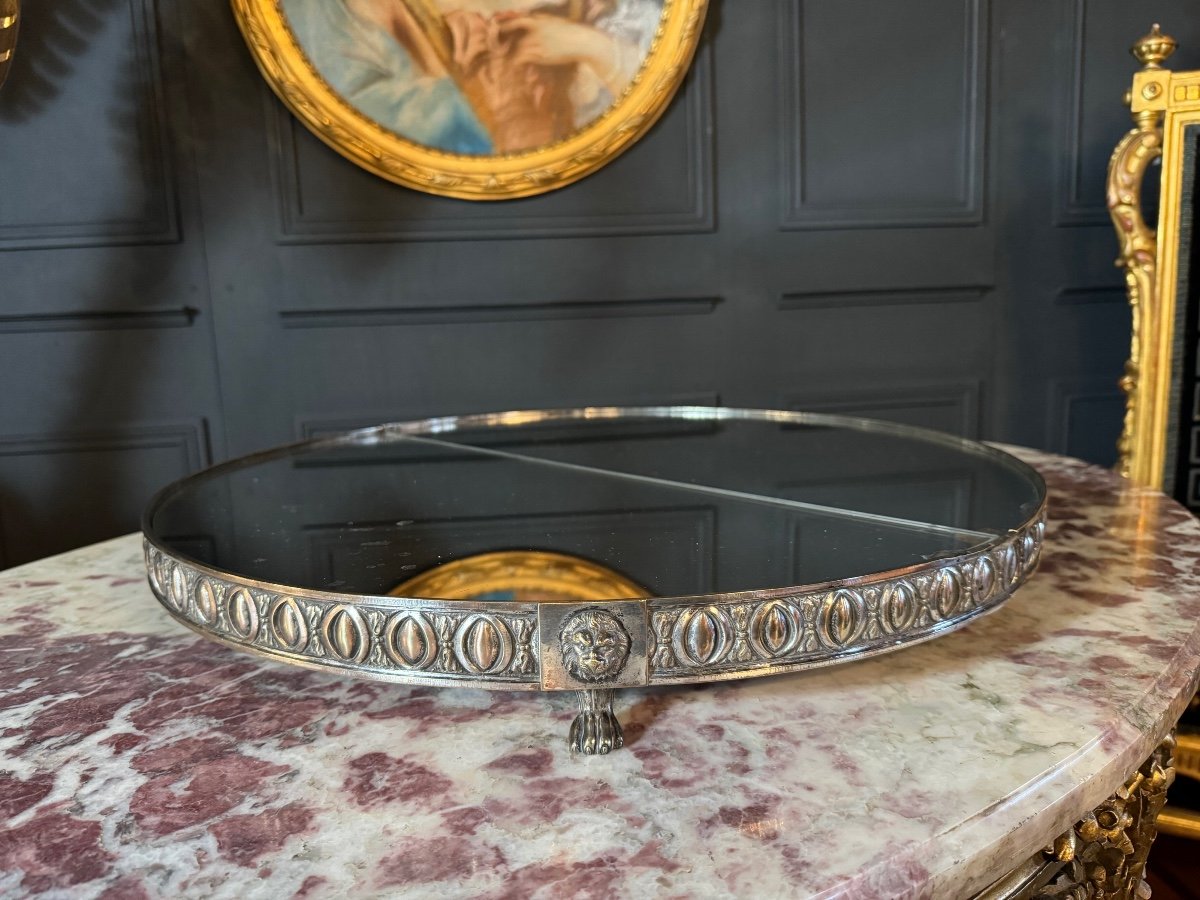 Especially A Napoleon III Period Table In Empire Style Silver Bronze