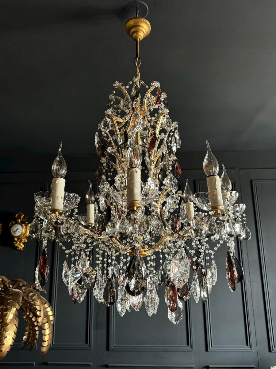 Living Room Chandelier In The Taste Of Maison Bagues - 20th Century -photo-2