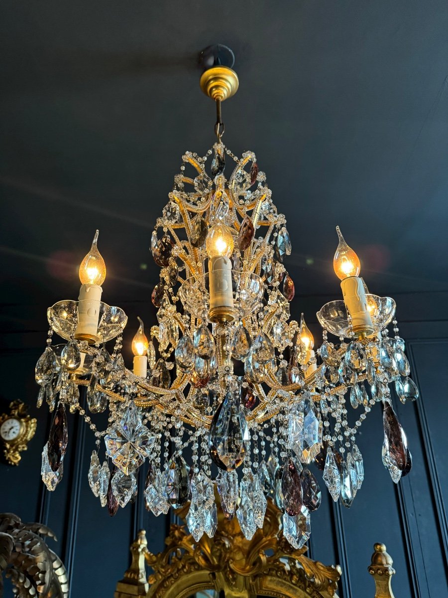 Living Room Chandelier In The Taste Of Maison Bagues - 20th Century -photo-3