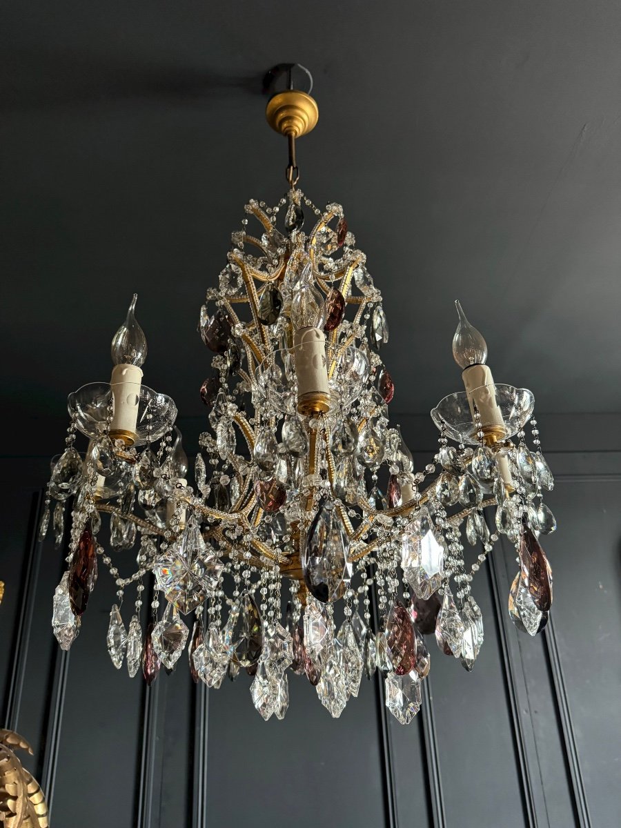 Living Room Chandelier In The Taste Of Maison Bagues - 20th Century -photo-8