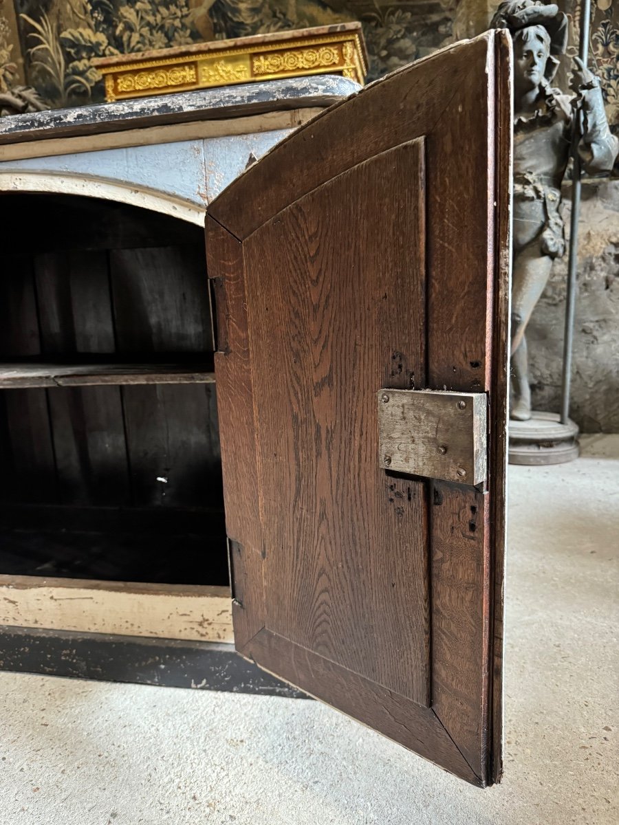 18th Century Double Evolution Hunting Buffet In Louis XIV Style Filled Wood -photo-6