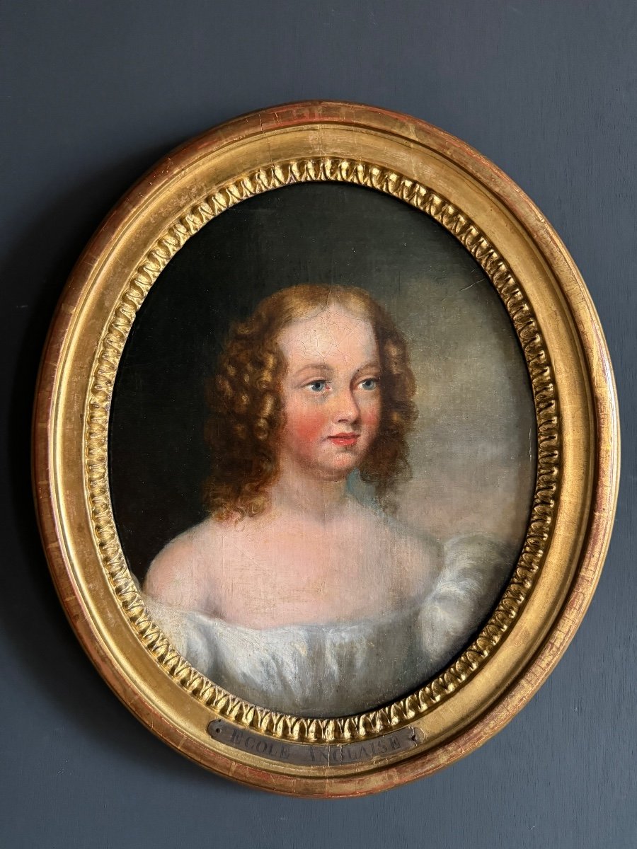 Portrait De femme d’époque Louis XVI - École anglaise du XVIIIe-photo-3