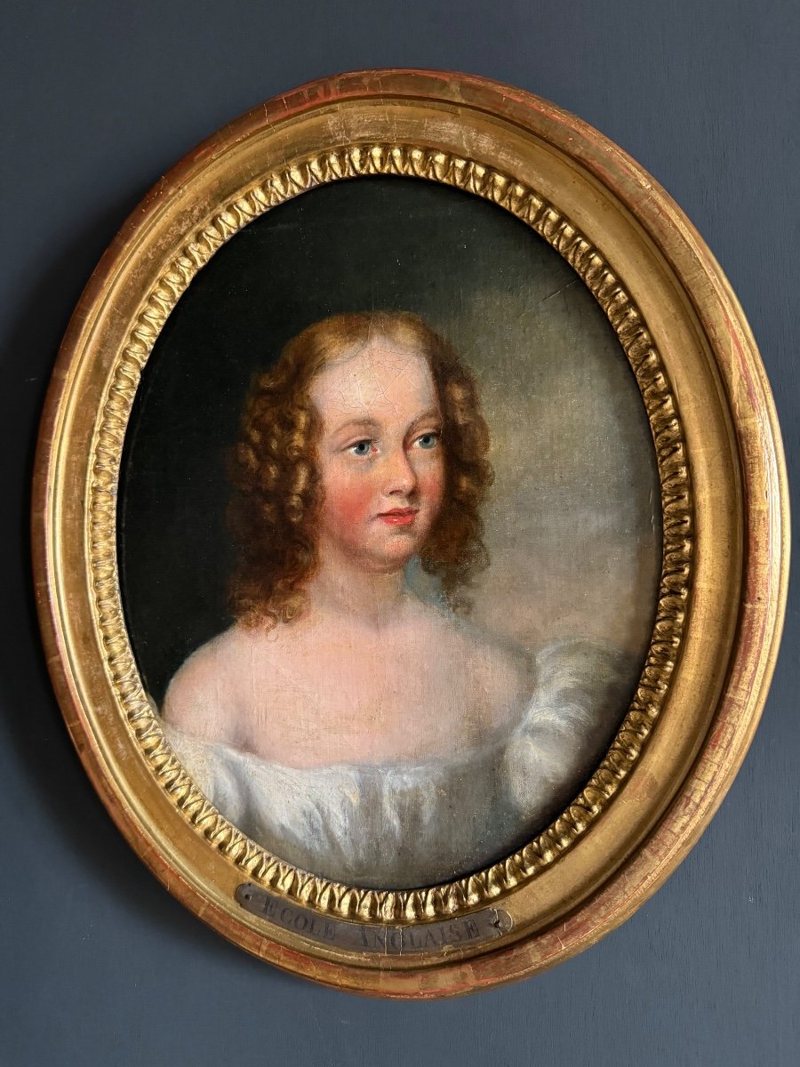 Portrait De femme d’époque Louis XVI - École anglaise du XVIIIe-photo-4