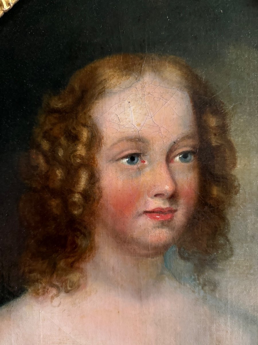 Portrait De femme d’époque Louis XVI - École anglaise du XVIIIe-photo-1