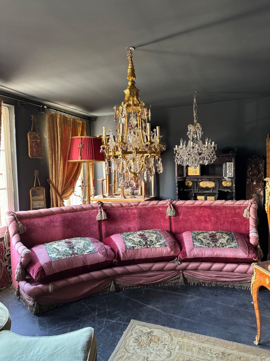 Pair Of “boudoir” Sofas From The Napoleon III Period - 3.80m Long 