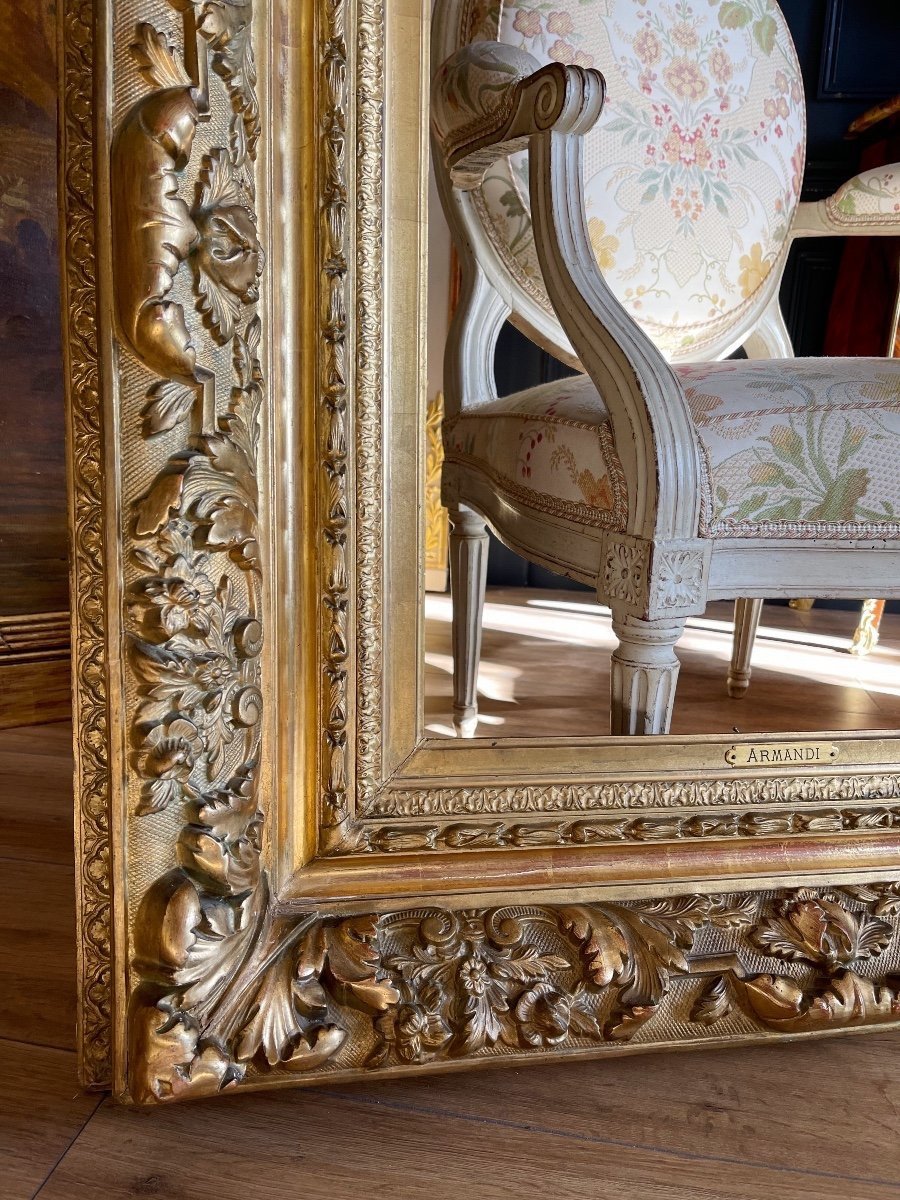 Pair Of Napoleon III Period Frames In Gilded Wood - 19th Century-photo-6