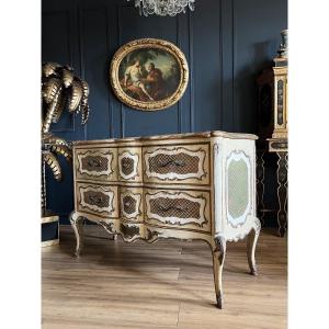 Italian Louis XV Style Patinated Wood Commode