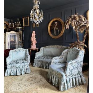Salon D’époque Napoléon III composé d’un canapé et 2 fauteuils - XIXe 