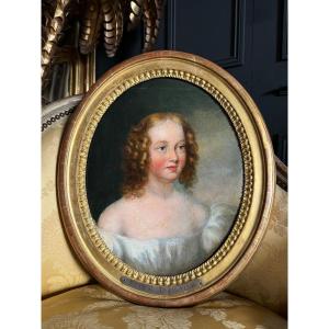 Portrait De femme d’époque Louis XVI - École anglaise du XVIIIe