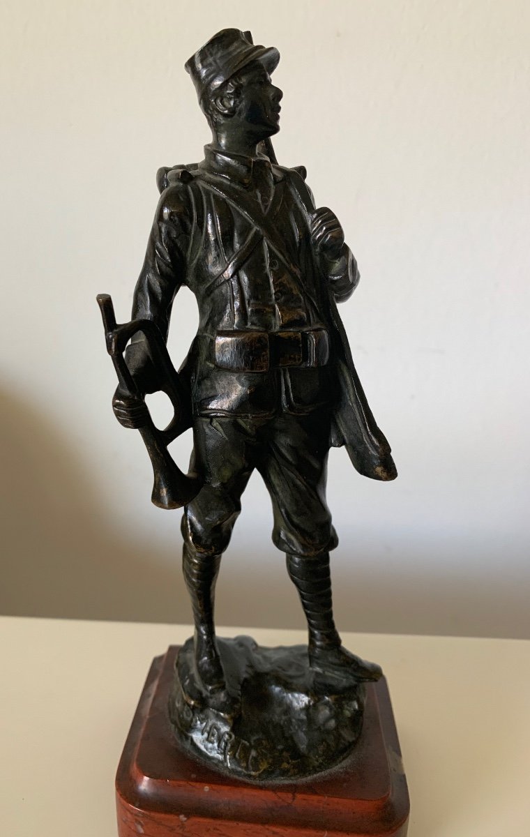 Bronze De Georges Omerth Soldat  Guerre 14 18