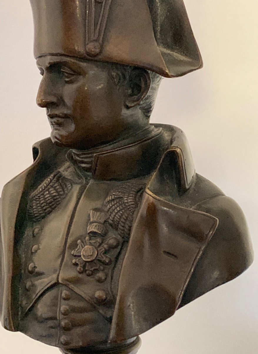 Buste  Bronze De Napoléon Par Antoine Denis Chaudet-photo-2