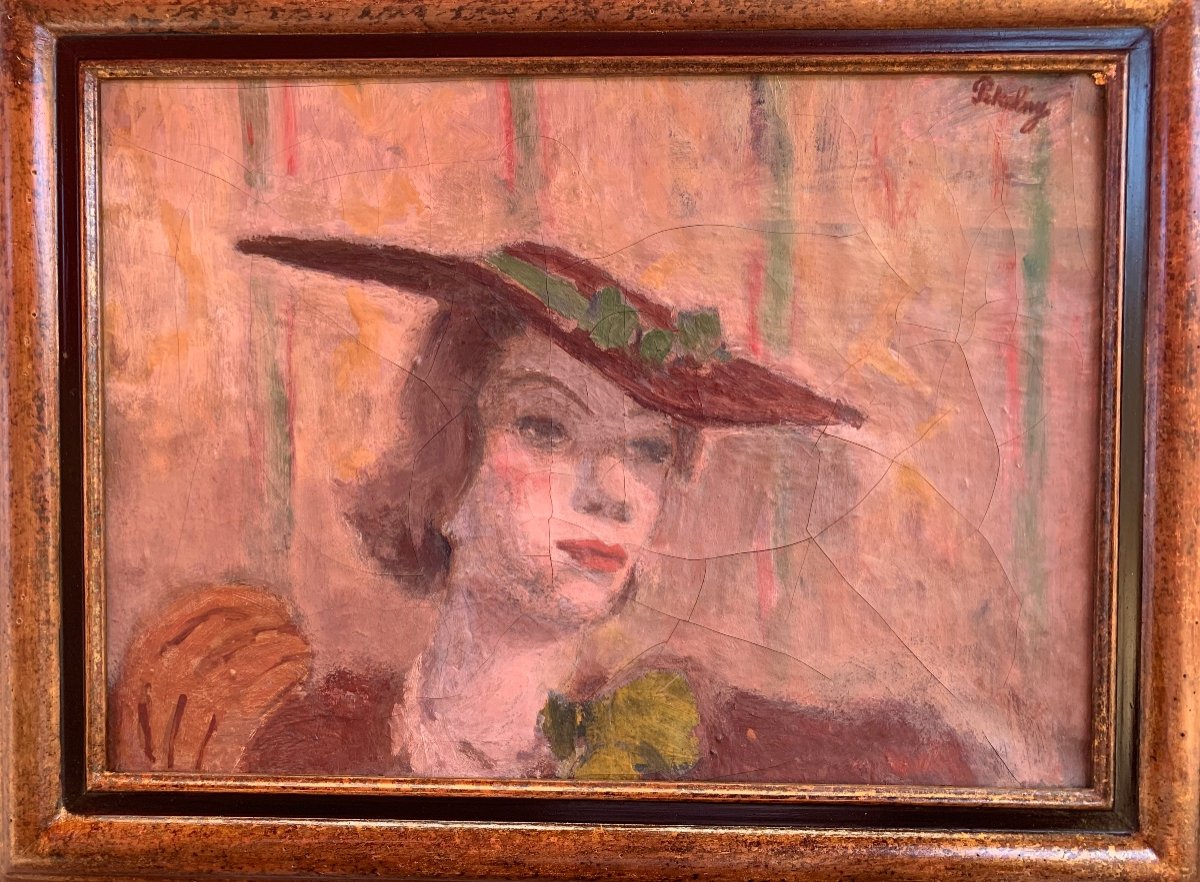 La Femme Au Chapeau De Robert Pikelny Peintre Polonais