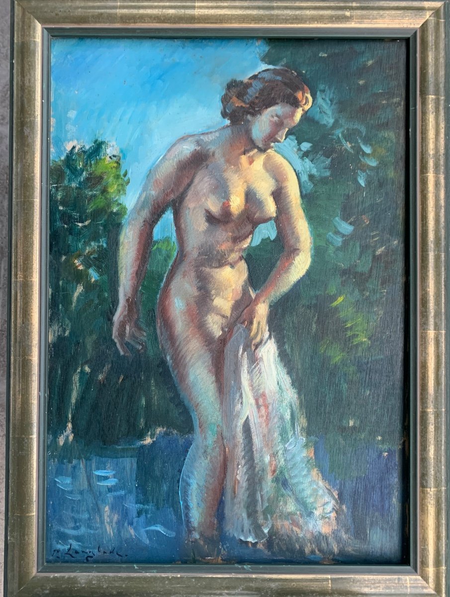 Nude By Pierre Langlade, Painter Of La Rochelle 