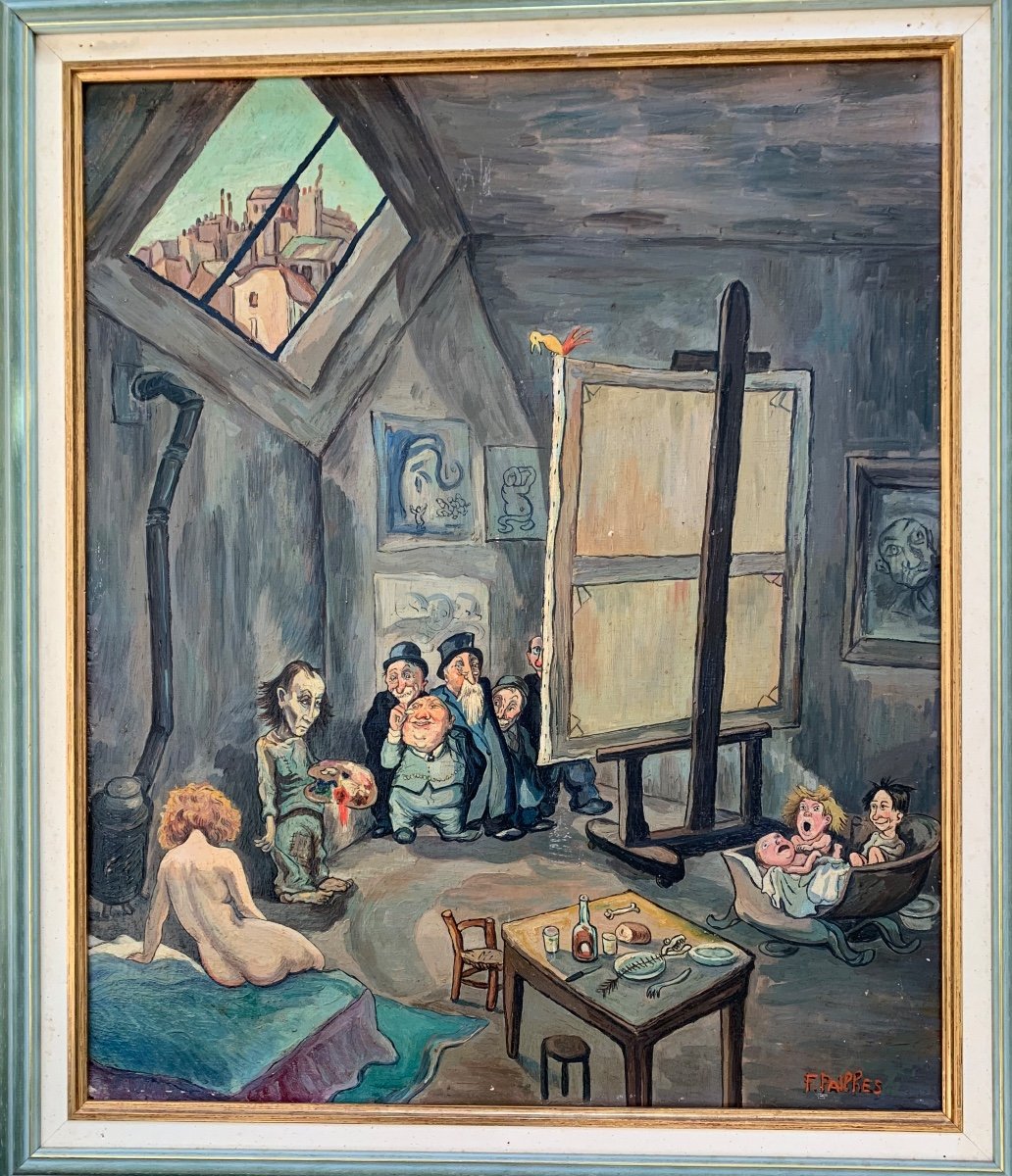 L’atelier D’artiste Par Fred Pailhes Peintre Du Havre 