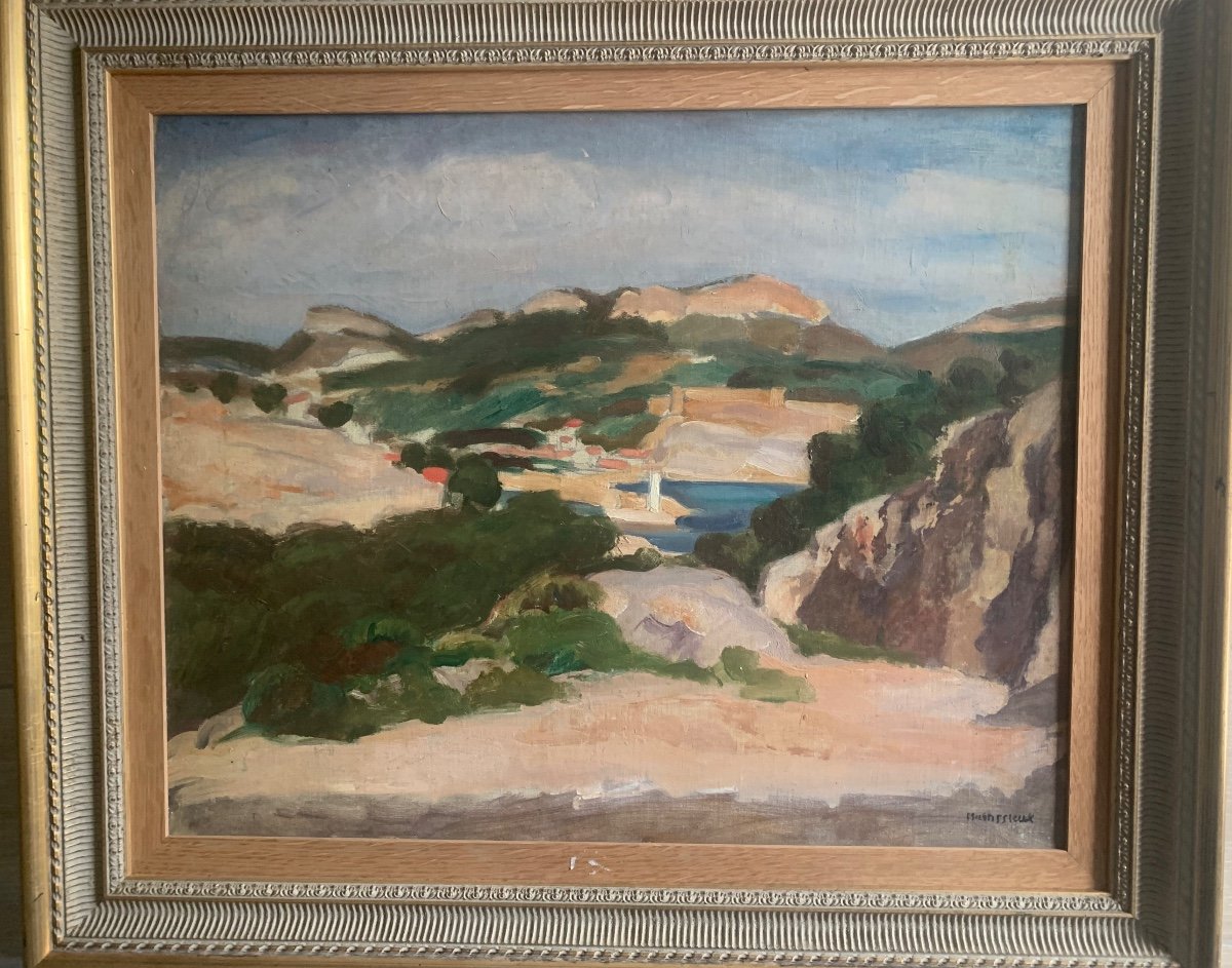 Hilly Landscape By Lucien Maissieux