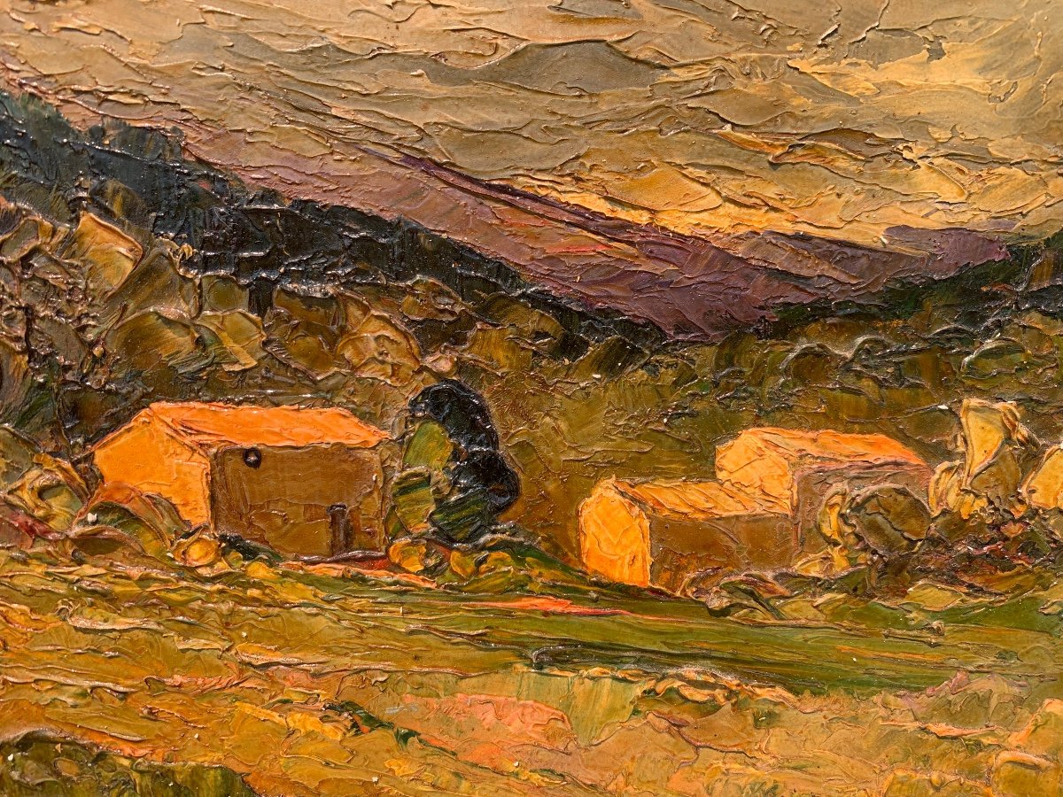 Maurice Gottlob (1885-1970) Environ De Mougins-photo-3