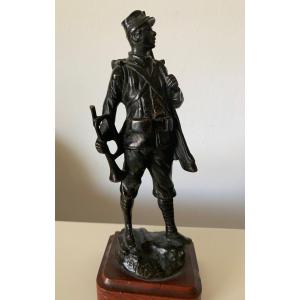 Bronze De Georges Omerth Soldat  Guerre 14 18