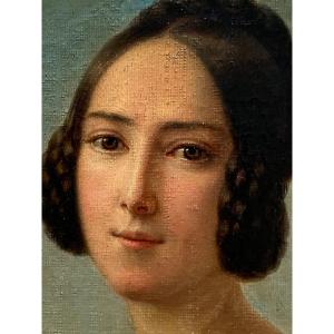 Portrait Of A Young Woman, Mid-19th Century 