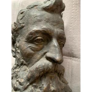 Large Plaster Studio Bust Of Antoine Ambrosio-donnet