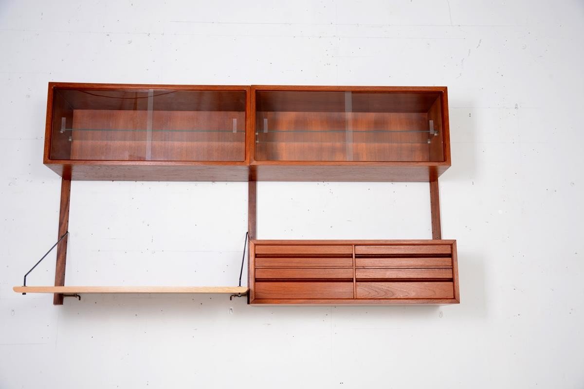 Vintage Modular Wall System / Secretary By Poul Cadovius-photo-4