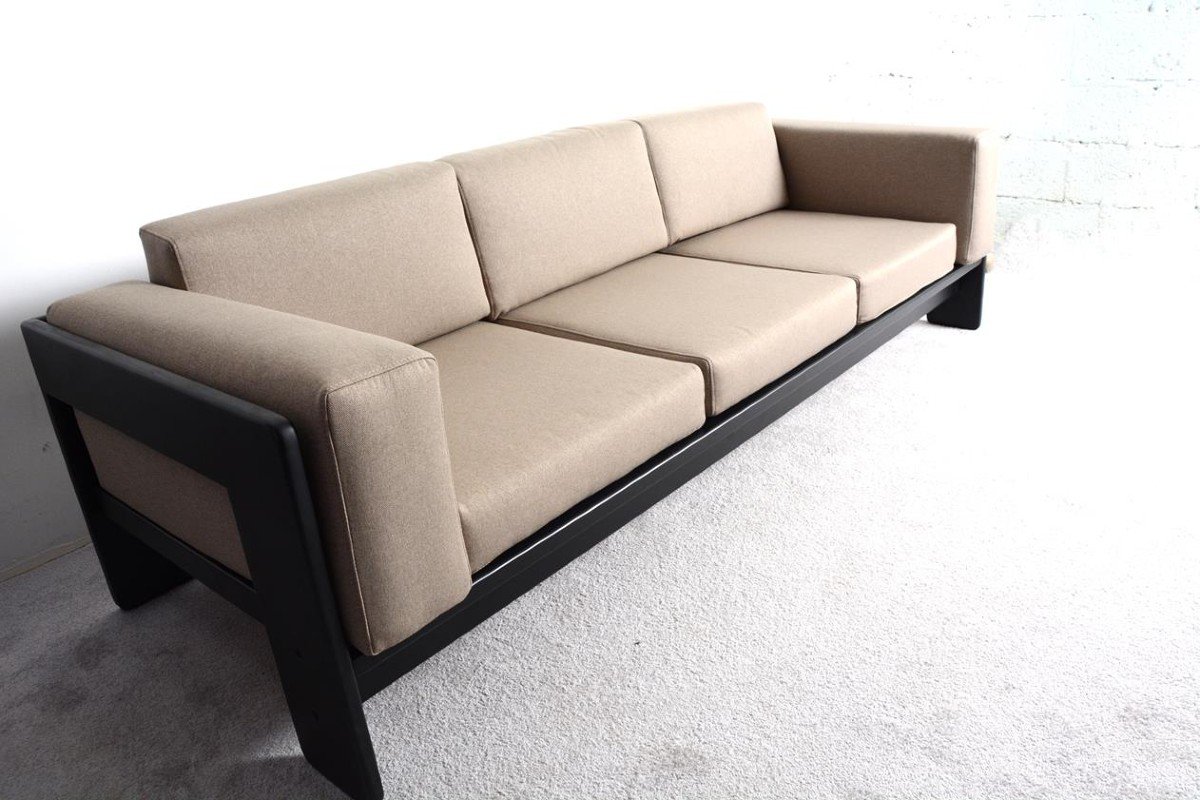 Sofa 3 places « Bastiano » par Tobia Scarpa datant des années 60édition Gavina-photo-3