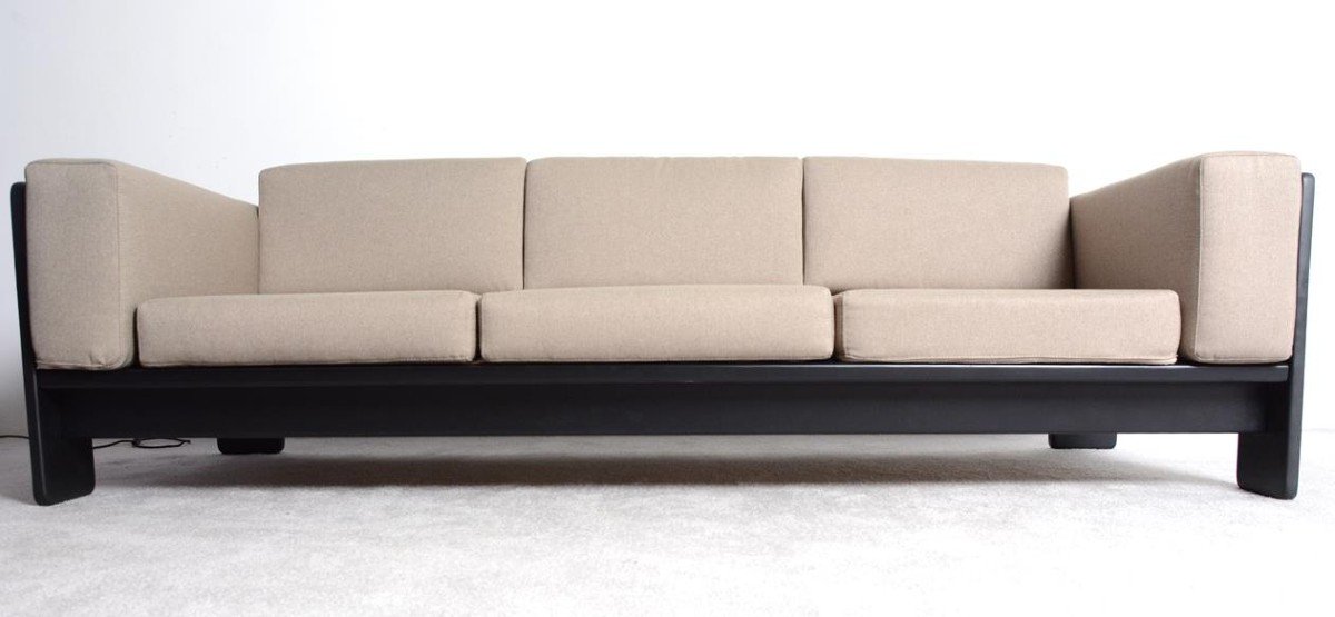 Sofa 3 places « Bastiano » par Tobia Scarpa datant des années 60édition Gavina