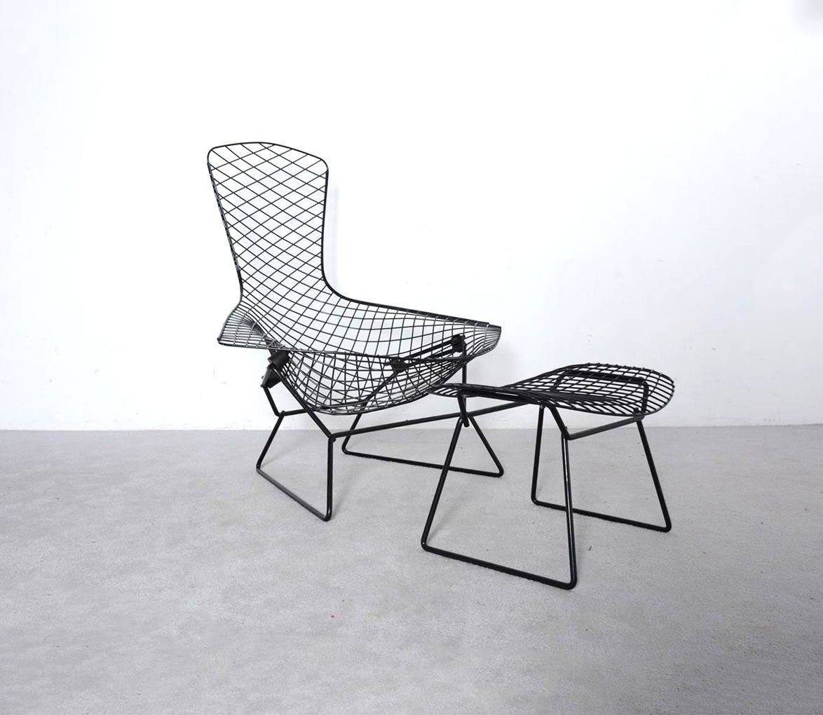 “bird Chair” Harry Bertoia For Knoll International Dating From The 70s.-photo-2