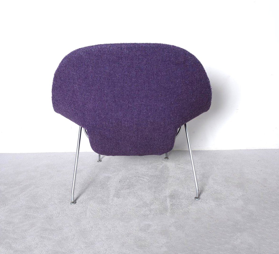 Fauteuil « womb chair » et son ottoman conçu par Eero Saarinen édité par Knoll -photo-3