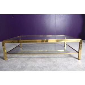  Double Top Coffee Table “flaminia” Model By Willy Rizzo, 